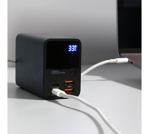 Tellur Ultra Pro Powerbank PD903 27.000mAh σε μπλε χρώμα με 2xUSB-A & 2xUSB-C θύρες φόρτισης (TLL158391)