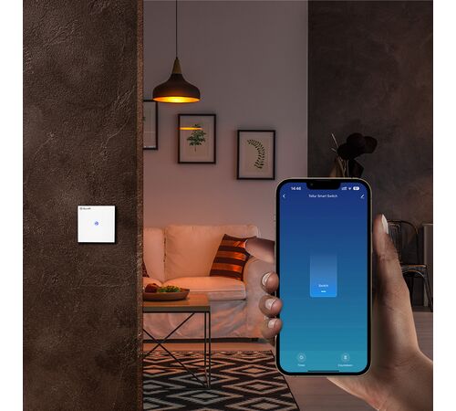 Tellur WiFi Switch 1 Port 1800W Έξυπνος διακόπτης WiFi 1 θύρας σε λευκό (TLL331481)