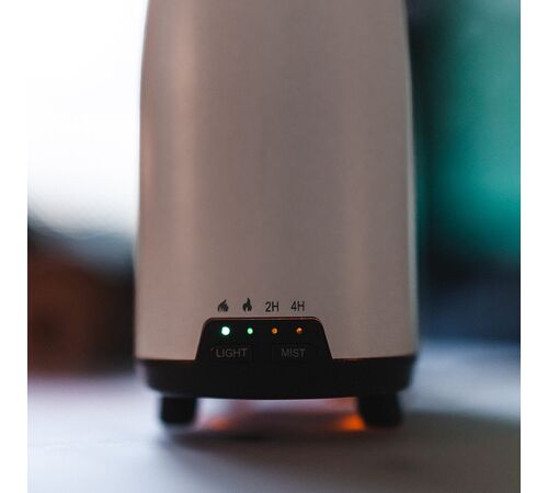 Tellur Flame Aroma Diffuser Ηλεκτρονικός υγραντήρας τηλεχειριζόμενος σε λευκό χρώμα (TLL441121)