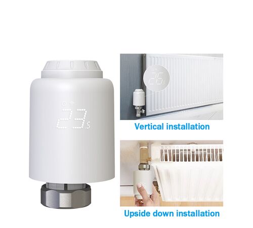 Tellur Smart WiFi Thermostatic Radiator Valve RVSH1 Έξυπνη θερμοστατική βαλβίδα καλοριφέρ με οθόνη LED & WiFi (TLL331441)