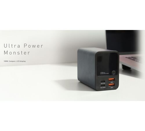 Tellur Ultra Pro Powerbank PD903 27.000mAh σε μπλε χρώμα με 2xUSB-A & 2xUSB-C θύρες φόρτισης (TLL158391)