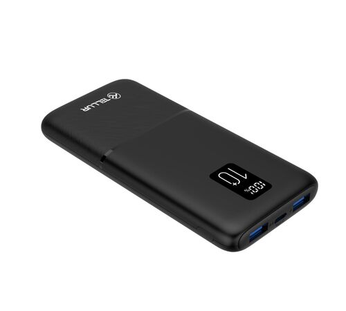 Tellur Powerbank PD102 Boost Pro 10.000mAh σε μαύρο χρώμα με 2x USB QuickCharge 3.0 (TLL158341)