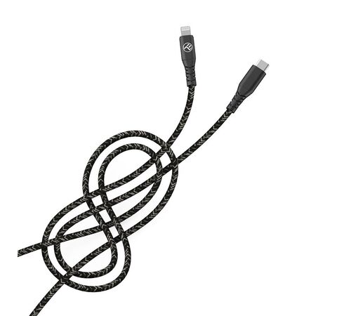 Καλώδιο φόρτισης και δεδομένων Tellur Green Data Cable Type-C σε Lightning Apple MFI Certified – 1 μέτρο σε μαύρο χρώμα