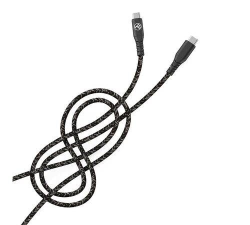 Καλώδιο φόρτισης και δεδομένων Tellur Green Data Cable Type-C σε Type-C – 1 μέτρο σε μαύρο χρώμα