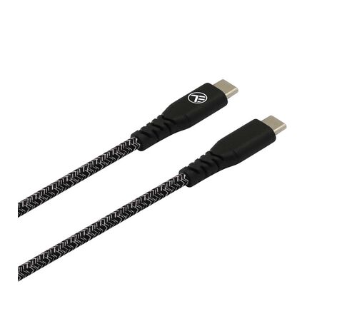 Καλώδιο φόρτισης και δεδομένων Tellur Green Data Cable Type-C σε Type-C – 1 μέτρο σε μαύρο χρώμα
