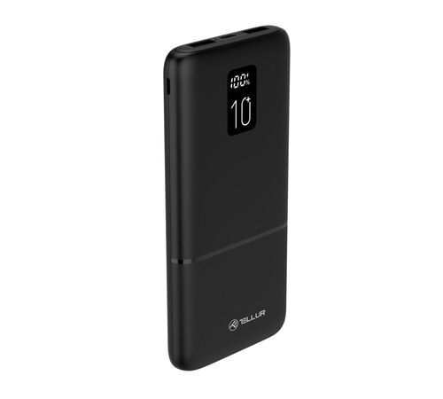 Tellur Powerbank PD102 Boost Pro 10.000mAh σε μαύρο χρώμα με 2x USB QuickCharge 3.0 (TLL158341)
