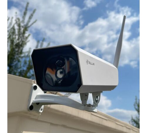 Tellur WiFi Smart Solar Outdoor Camera Έξυπνη IP Κάμερα εξωτερικού χώρου WiFi σε λευκό χρώμα, Solar, FullHD, 1080p, PIR