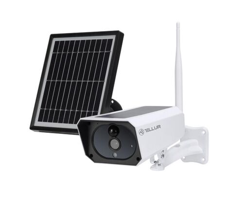 Tellur WiFi Smart Solar Outdoor Camera Έξυπνη IP Κάμερα εξωτερικού χώρου WiFi σε λευκό χρώμα, Solar, FullHD, 1080p, PIR