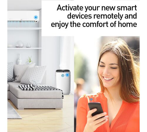 Tellur Smart IR WiFi Remote Control Τηλεχειρισμός IR & Αισθητήρας θερμοκρασίας & υγρασίας WiFi σε μαύρο (TLL331241)