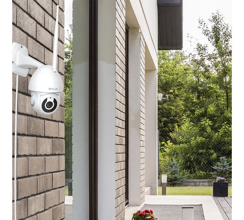 Tellur Smart WiFi Outdoor Camera Έξυπνη IP Κάμερα εξωτερικού χώρου WiFi σε λευκό χρώμα, UltraHD, PTZ, Autotracking, 3MP