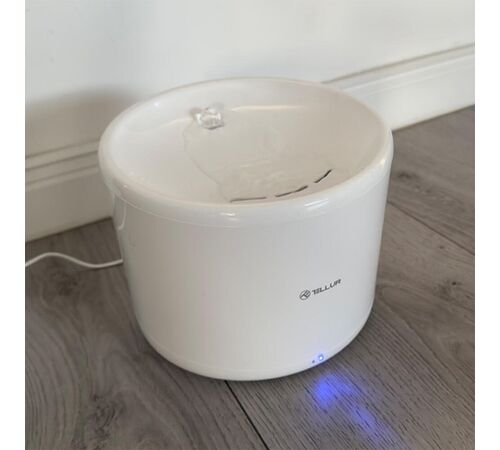 Tellur Smart WiFi Pet Water Dispenser 2L Έξυπνη τηλεχειριζόμενη WiFi Ποτίστρα/Συντριβάνι 2 λίτρων Γάτας/Σκύλου σε χρώμα λευκό