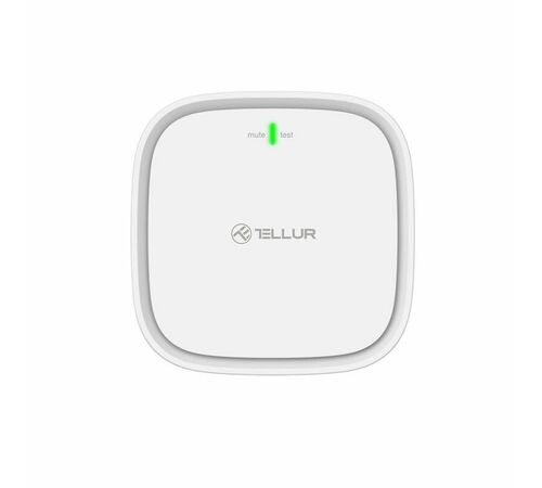 Tellur WiFi Smart Gas Sensor Ανιχνευτής διαρροής φυσικού αερίου WiFi σε λευκό (TLL331291)