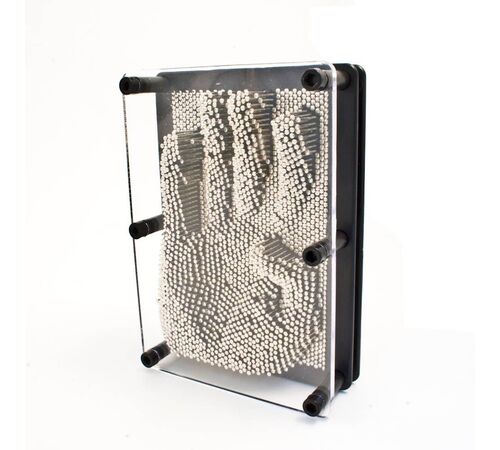 The Source Pin Art - Επιτραπέζιο διακοσμητικό 3D Pin Art - Μαύρο / Ασημί