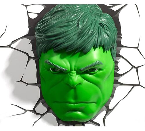 3D Light FX – 3DL – Marvel Hulk Face 3D Deco Light