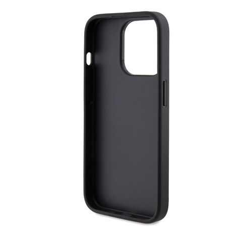 Guess Fixed Glitter 4G Logo Case Θήκη προστασίας από σιλικόνη – iPhone 15 Pro (Black – GUHCP15LHG4SGK)