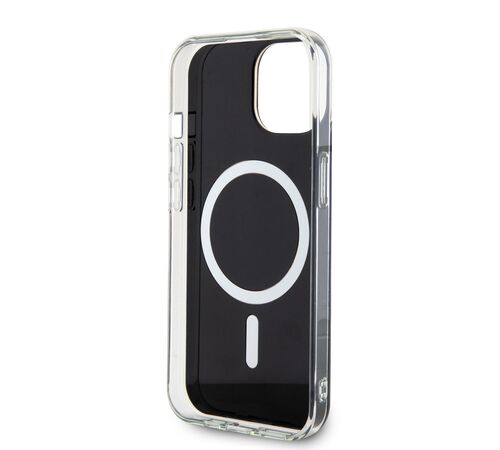 Guess Iridescent Magsafe Case Πολύχρωμη θήκη προστασίας από σκληρό πλαστικό – iPhone 15 (Rainbow Black – GUHMP15SHITSK)