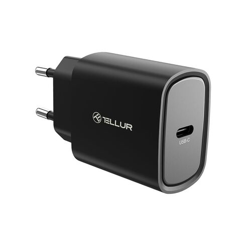 Tellur Οικιακός Φορτιστής USB-C με PD 3.0 (PD3.0 20W) σε μαύρο χρώμα (TLL151411)