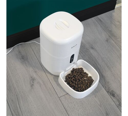Tellur Smart WiFi Pet Feeder 4L & UltraHD Camera Έξυπνη τηλεχειριζόμενη WiFi Ποτίστρα/ταΐστρα 4 λίτρων Γάτας/Σκύλου με ενσωματωμένη κάμερα σε χρώμα λευκό