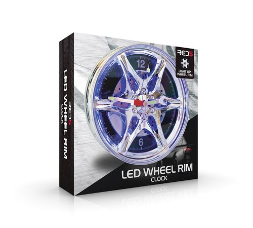 The Source Led Wheel Rim Clock- Φωτιζόμενο Ρολόι Τοίχου σε Σχήμα Τροχού