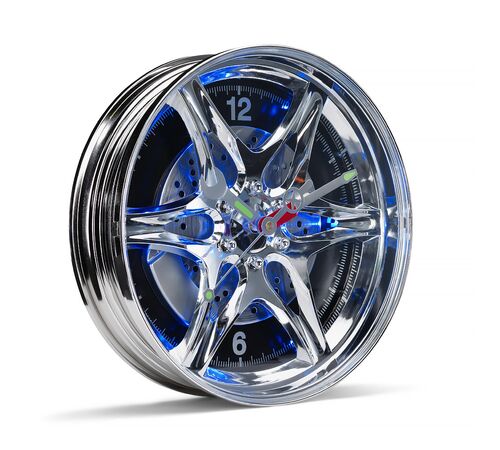 The Source Led Wheel Rim Clock- Φωτιζόμενο Ρολόι Τοίχου σε Σχήμα Τροχού
