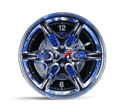 The Source Led Wheel Rim Clock- Φωτιζόμενο Ρολόι Τοίχου σε Σχήμα Τροχού