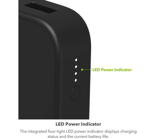 Mophie Powerstation 2023 Powerbank 10.000mAh με 2 θύρες USB-A και 1 θύρα USB-C (PowerDelivery 20W) σε μαύρο χρώμα