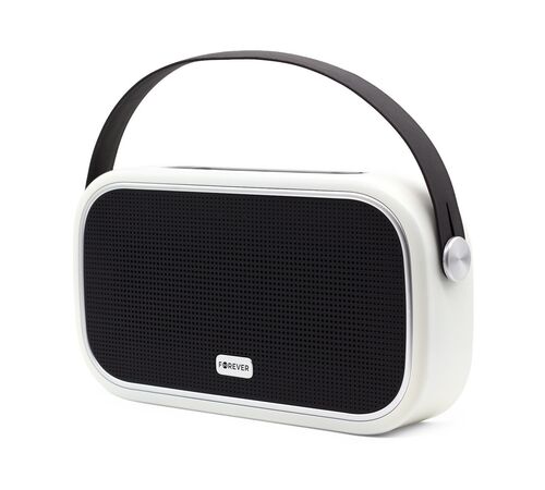 Forever UNIQ BS-660 Ηχείο Bluetooth 5W με Ραδιόφωνο και διάρκεια μπαταρίας έως 4 ώρες Λευκό