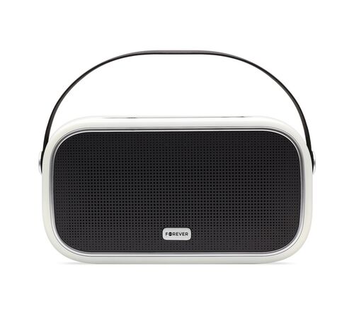 Forever UNIQ BS-660 Ηχείο Bluetooth 5W με Ραδιόφωνο και διάρκεια μπαταρίας έως 4 ώρες Λευκό