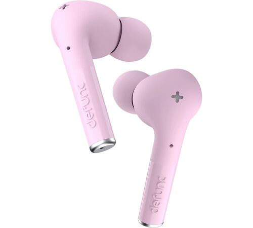 Defunc TRUE ENTERTAINMENT Bluetooth 5.2 Ασύρματα True Wireless Ακουστικά με θήκη (ροζ)
