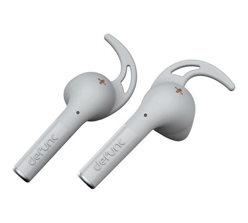 Defunc TRUE SPORT Bluetooth 5.2 Ασύρματα Αθλητικά True Wireless Ακουστικά με θήκη (ασημί)