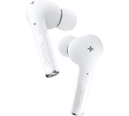 Defunc TRUE ENTERTAINMENT Bluetooth 5.2 Ασύρματα True Wireless Ακουστικά με θήκη (λευκό)