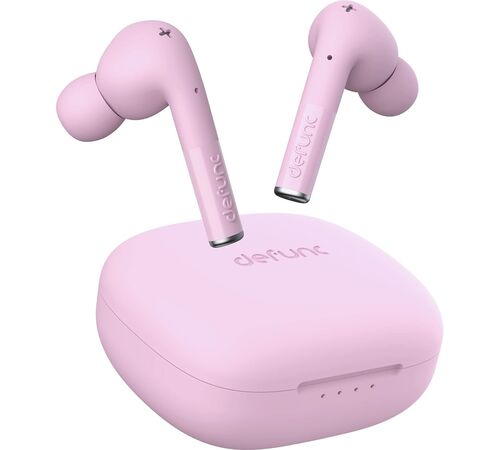 Defunc TRUE ENTERTAINMENT Bluetooth 5.2 Ασύρματα True Wireless Ακουστικά με θήκη (ροζ)