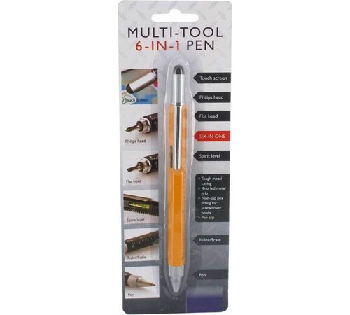 The Source 6 in 1 Multi Tool Pen Πολυεργαλείο στυλό 6 σε 1