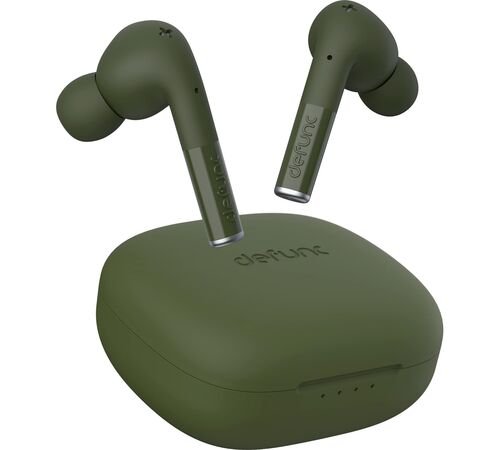 Defunc TRUE ENTERTAINMENT Bluetooth 5.2 Ασύρματα True Wireless Ακουστικά με θήκη (πράσινο)