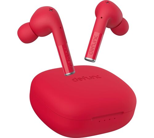 Defunc TRUE ENTERTAINMENT Bluetooth 5.2 Ασύρματα True Wireless Ακουστικά με θήκη (κόκκινο)