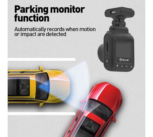 Tellur Dash Patrol DC1 Κάμερα DVR Αυτοκινήτου 1080P για Παρμπρίζ με μαγνητικό βραχίονα σε μαύρο χρώμα FullHD (TLL711001)