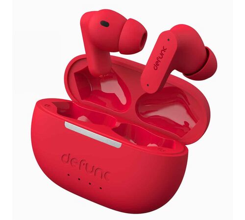 Defunc TRUE ANC Bluetooth 5.3 Ασύρματα True Wireless Ακουστικά με Active Noise Cancellation και θήκη (κόκκινο)