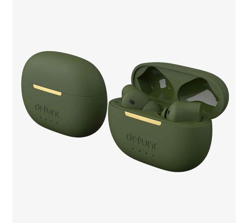Defunc TRUE ANC Bluetooth 5.3 Ασύρματα True Wireless Ακουστικά με Active Noise Cancellation και θήκη (πράσινο)