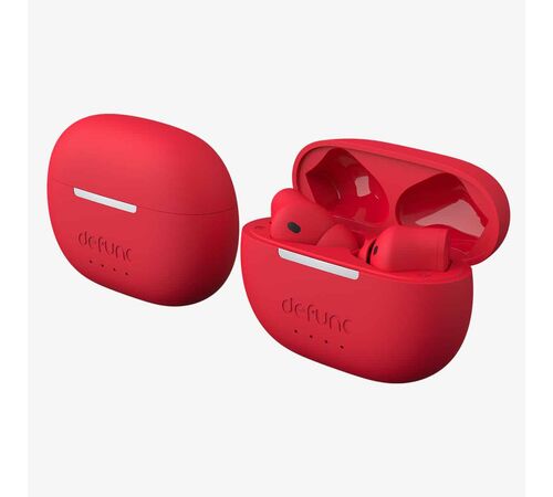 Defunc TRUE ANC Bluetooth 5.3 Ασύρματα True Wireless Ακουστικά με Active Noise Cancellation και θήκη (κόκκινο)