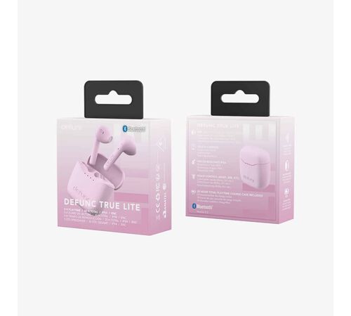 Defunc TRUE LITE Bluetooth 5.3 Ασύρματα True Wireless Ακουστικά με θήκη (ροζ)