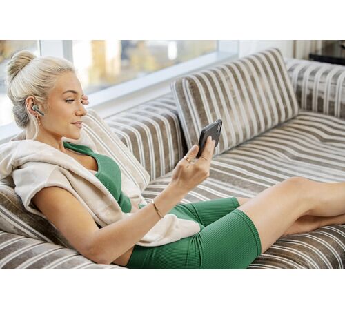 Defunc TRUE ENTERTAINMENT Bluetooth 5.2 Ασύρματα True Wireless Ακουστικά με θήκη (πράσινο)