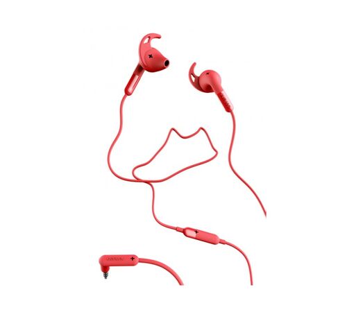 Defunc PLUS SPORT In-Ear Earbuds Ενσύρματα Ακουστικά σε κόκκινο χρώμα