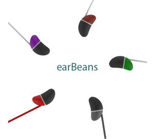 DesignNest earBeans |Bass| Ελαφριά ακουστικά σε σχήμα φασολιού με υποδοχή Lightning (γκρι)