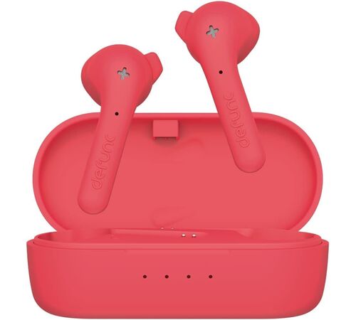 Defunc TRUE BASIC Bluetooth 5.2 Ασύρματα True Wireless Ακουστικά με θήκη (κόκκινο)