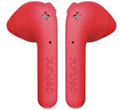 Defunc TRUE BASIC Bluetooth 5.2 Ασύρματα True Wireless Ακουστικά με θήκη (κόκκινο)