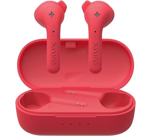 Defunc TRUE BASIC Bluetooth 5.2 Ασύρματα True Wireless Ακουστικά με θήκη (κόκκινο)
