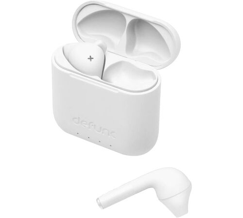 Defunc TRUE GO SLIM Bluetooth 5.2 Ασύρματα True Wireless Ακουστικά με θήκη (λευκό)