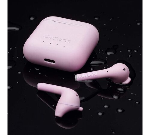 Defunc TRUE GO SLIM Bluetooth 5.2 Ασύρματα True Wireless Ακουστικά με θήκη (ροζ)