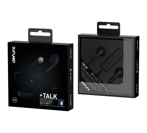 Defunc PLUS TALK In-Ear Bluetooth Earbuds Ασύρματα Ακουστικά σε μαύρο χρώμα
