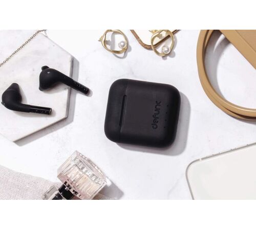 Defunc TRUE GO SLIM Bluetooth 5.2 Ασύρματα True Wireless Ακουστικά με θήκη (μαύρο)